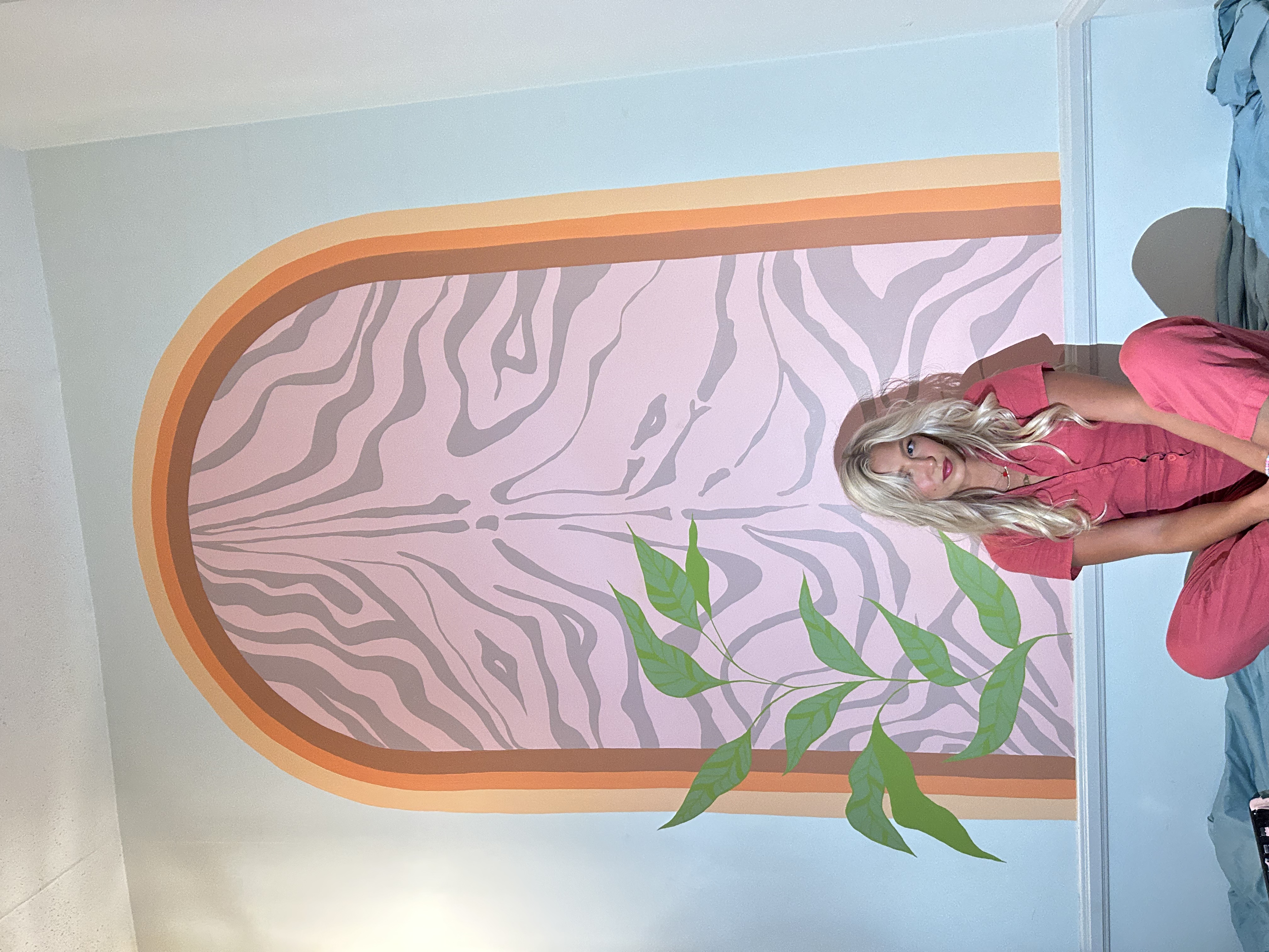 Zebra Arch Feature Wall
